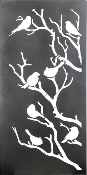 Paravent «Birdie», 200 x 100 cm, anthracite