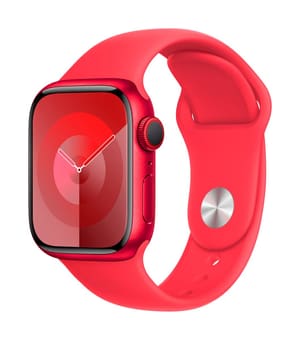 Watch Series 9 GPS + Cellular 41mm (PRODUCT)RED Aluminium Case with (PRODUCT)RED Sport Band - M/L