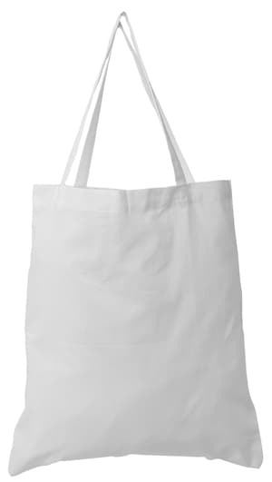 Sac à anses courtes, tote bag, sac en tissu en coton blanc à peindre, imprimer et décorer, blanc, 38 x 42 cm, 1 pc.