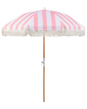 Parasol de jardin  150 cm rose et blanc MONDELLO