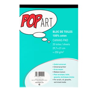 Block pop art Baumwolle A4
