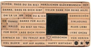 Stempel Text Deutsch