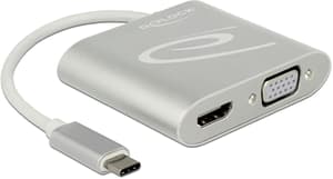2-Port Signalsplitter USB-C - 1xHDMI & 1xVGA