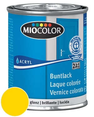 Acryl Vernice colorata lucida Giallo navone 750 ml