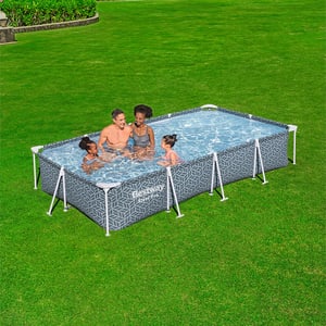 Set piscina fuori terra Steel Pro rettangolare 3,66 m x 2,01 m x 66