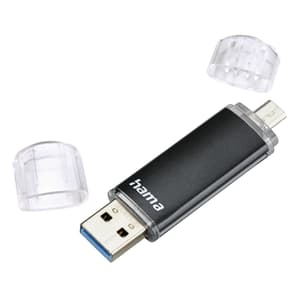 Laeta Twin USB 3.0, 128 GB, 40 MB/s, noir