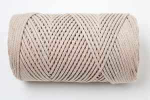 Lady Chain beige, fil de chaîne Lalana pour le crochet, le tricot, le nouage &amp; Projets de macramé, beige, env. 2 mm x 100 m, env. 200 g, 1 écheveau