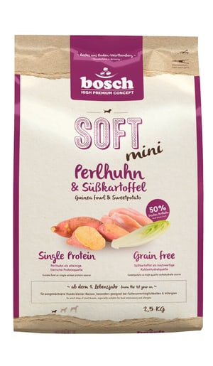 Soft Mini Perlhuhn & Süsskartoffel, 2.5 kg