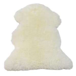 Pelle d'agnello bianca 105 x 65 cm