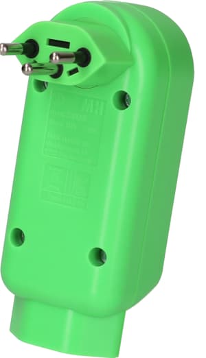 Multi adaptateur maxADAPTturn 2+1x type 13 vert fluo rotatif BS