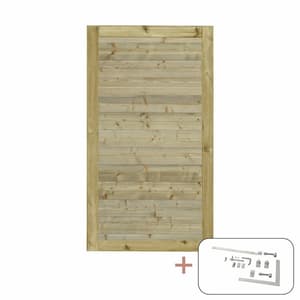 Porte simple Plank avec ferrures 100x163cm p. butée droite/gauche
