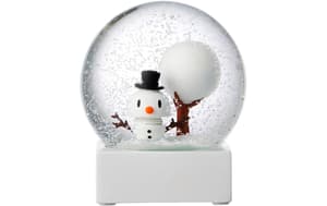 Schneekugel Bumble Schneemann mit Schneeball, 12 cm, Glas