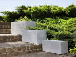 Jardinière blanche 50 x 23 x 24 cm MYRA