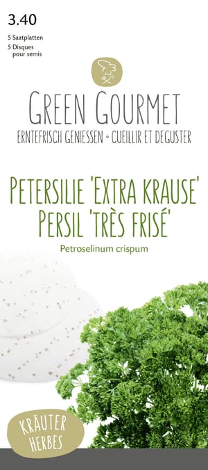 Petersilie 'Extra Krause' 5 Saatplatten