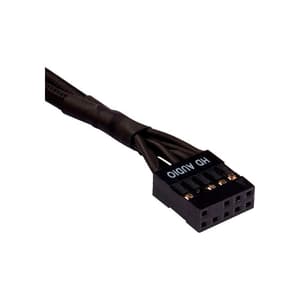 Frontpanel-Kabel Premium Sleeved Verlängerungskit Schwarz
