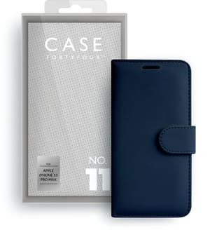 iPhone 13 Pro Max, Book-Cover blau