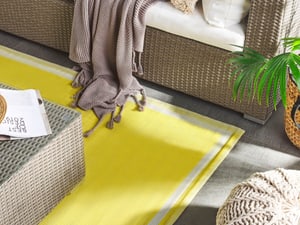 Outdoor Teppich gelb 120 x 180 cm ETAWAH