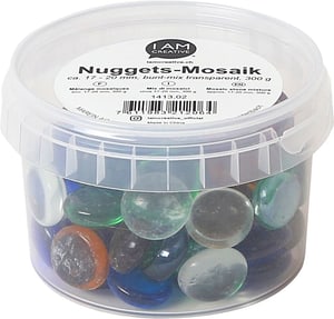 Mosaiksteine, Nuggets, 300 g, Bunt Mix, 17-20 mm