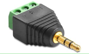 Adapter Klinke Stecker 3.5 mm auf Terminalblock 3 Pin