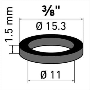 Gummidichtung zu Innenteil Beutel zu 10 Stk.