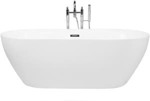 Baignoire îlot blanche 160 cm CARRERA