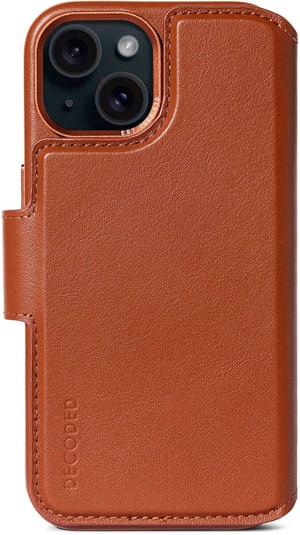 Detachable MagSafe Leather Wallet - iPhone 15 / Braun