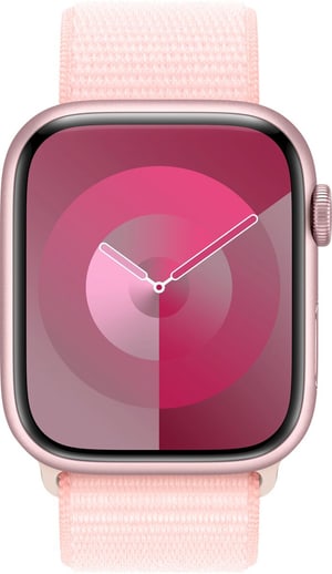 Watch Series 9 GPS 45mm Pink Aluminium Case with Light Pink Sport Loop