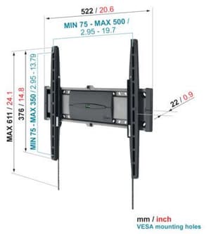 EFW-8205 Superflat M support mural