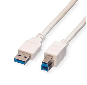VALUE USB 3.2 Typ A-B, white 1.8m