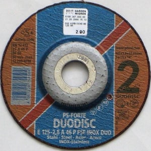 DUODISC DISQUE DOUBLE USAGE 125 MM