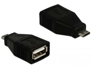Adaptateur USB 2.0 USB-MicroB mâle - USB-A femelle