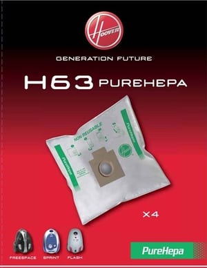 Staubsaugerbeutel H63 Hepa 4Stk
