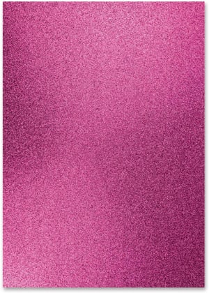 Cartoncino glitterato A4, 300 g/m², 10 fogli, rosa
