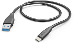 USB-A - USB-C, 1,5 m, noir