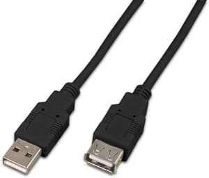 Câble d'extension USB 2.0 USB A - USB A 1 m