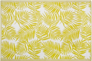 Outdoor Teppich gelb 120 x 180 cm zweiseitig KOTA