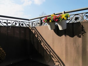 Habillage pour balcon effet rotin 300 x 75 cm
