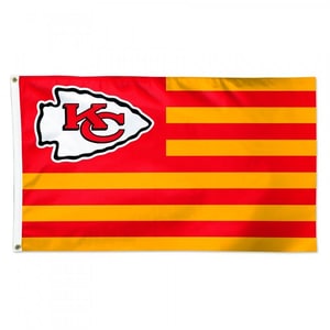 Bandiera "AMERICANA" dei Kansas City Chiefs 91 x 152 cm