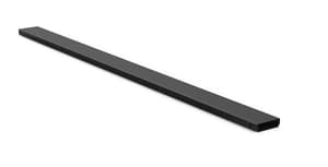Canalina metallica da avvitare o incollare, magnetica, 90 cm, nera