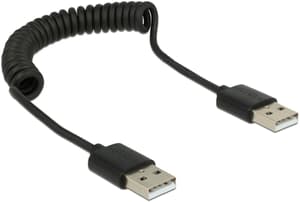 Cavo a spirale USB 2.0 USB A - USB A 0,6 m