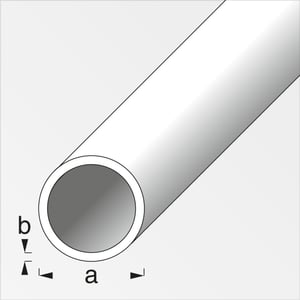 Tube rond 1.5 x 25 mm argent 1 m