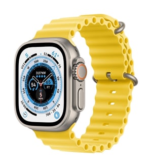 Watch Ultra GPS + Cellular, 49mm Titanium Case with Yellow Ocean Band