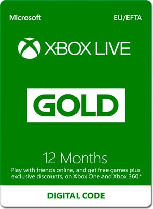 Xbox Live Gold - 12 mois