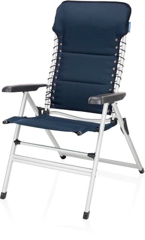 Chaise de camping Novara bleue