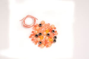 Kit de perles orange assortis