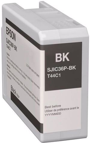 SJIC36P K Ink cartridge, for ColorWorks C6500/C6000, Black