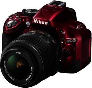 Nikon D5200 Kit 18-55mm rot Spiegelrefle
