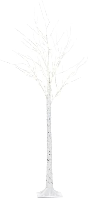 Sapin de Noël avec décoration LED 160 cm blanc LAPPI