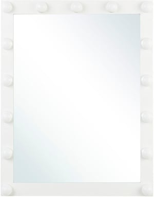 Badspiegel mit LED-Beleuchtung rechteckig 50 x 60 cm ODENAS
