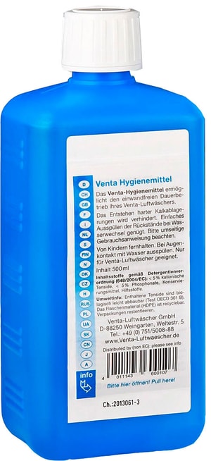 Prodotti per l'igiene dell'acqua dell'idropulitrice Venta serie 5, 500 ml